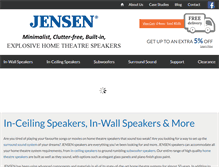 Tablet Screenshot of jensenspeakers.com.au